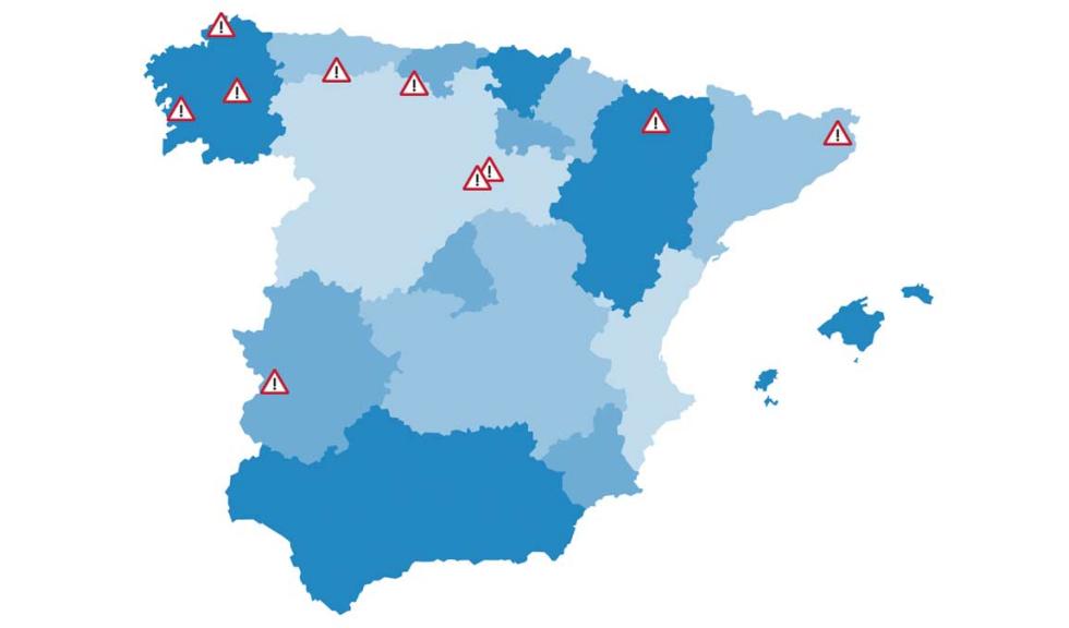 Los 10 puntos negros más peligrosos de España